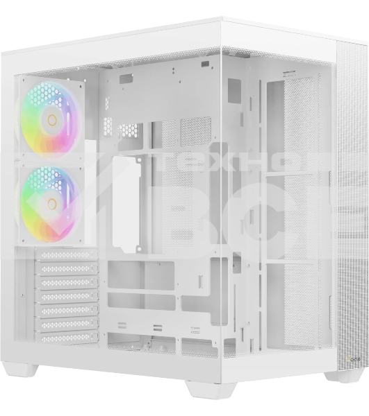 Корпус Ocypus Delta C74 ARGB White, Midi-Tower, белый, 2 x 120 мм