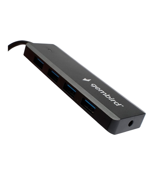 USB-концентратор Gembird UHB-C364, USB 3.0, USB 4 порта, USB Type-C / с доп питанием