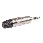 Разъем аудио FORCE CFA-0021/8' TRS mini Jack стерео, материал контактных частей медь, покрытие никель, матовый серебристый/черный, фото2