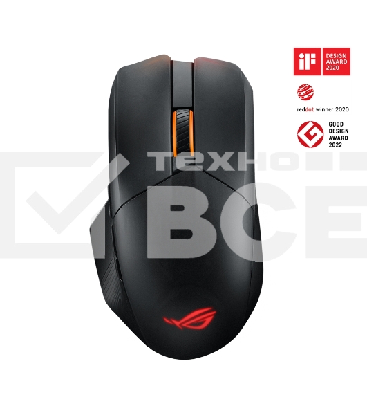 Мышь беспроводная/проводная ASUS P708 ROG CHAKRAM X ORIGIN черный, 36000 dpi, радиоканал, Bluetooth, USB, кнопки - 11