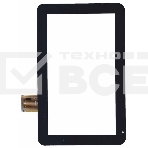 Сенсорное стекло (тачскрин) для Dns Air Tab E101. черное, фото 1