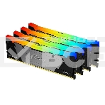 Оперативная память Kingston Fury Renegade, DDR4, 128GB (4x32GB), 3600MHz, CL18, радиатор, RGB, чёрный/серебристый, фото4