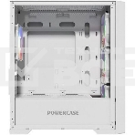 Компьютерный корпус Powercase ByteFlow Micro White, Tempered Glass, 4х 120mm ARGB fans, ARGB HUB, белый, mATX  (CAMBFW-A4), фото3