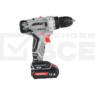 Дрель-шуруповерт Победа ДА-14/2 Ли  14,4 В, 2,2 Ач, 35 Нм, щеточный