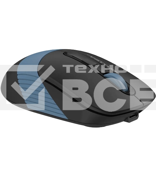 Мышь беспроводная A4Tech Fstyler FB10CS черный/синий, 2000 dpi, радиоканал, Bluetooth, USB, кнопки - 4