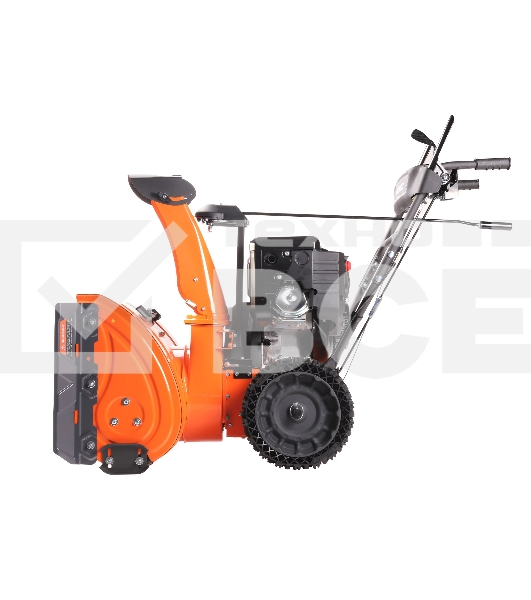 Снегоуборщик PATRIOT PRO 11 KX (коммунально-хозяйственный); 11 л.с. , усиленный редуктор, безвоздушные колёса WE3, антиадгезионное покрытие ковша и желоба.