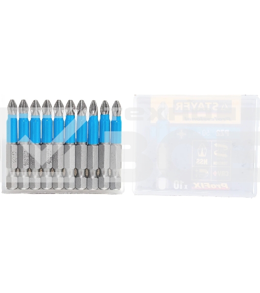 Бита STAYER PROFESSIONAL 26223-2-50-10_z01 ProFix E 1/4'' № 2 L=50мм 10шт