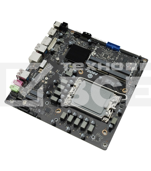 Материнская плата AFOX AFMIQ670D4-MI4-V2, LGA 1700, Intel Q670, 2xDDR4L, 2xSATA, 1xM.2, 1xHDMI, 1xDP, 1x 1Gb LAN, 3xUSB-A 3.2 Gen 2, 1xUSB-C 3.2 Gen 2, 2x3.5 мм, 7.1, Mini-ITX