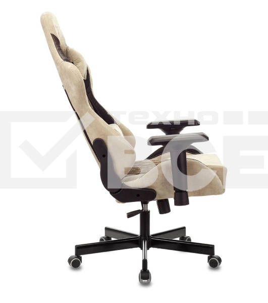 Кресло игровое Бюрократ VIKING 7 KNIGHT BR FABRIC коричневый текстиль/эко.кожа крестовина металл/пластик