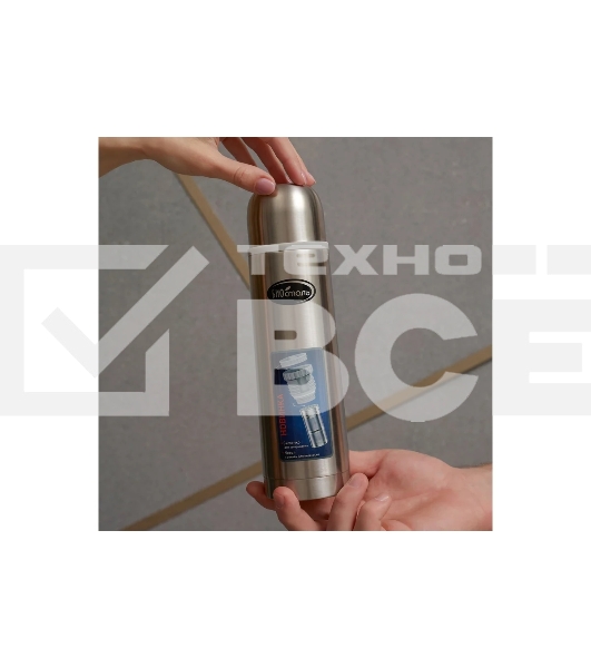 Термос БИОСТАЛЬ NB-500BZ 0.5 литра, с ситечком и чехлом, стальной