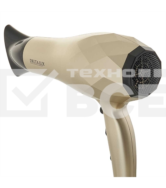Фен Delta LUX DL-0941 золотой с черным