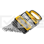 Набор ключей комбинированных трещоточных Denzel 6-19 мм, 12 шт., CrV, матовый хром 14722, фото7