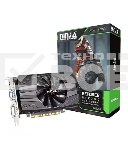 Видеокарта Ninja (Sinotex) GTX750 2Gb GDDR5 128bit VGA DVI HDMI 1FAN RTL