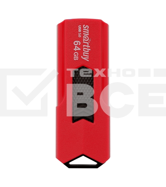Флешка USB 64 Gb USB <USB 3.0> Smartbuy STREAM красный (SB64 GbST-R3)