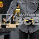 Молоток каменщика Denzel 680 г, цельнокованый, двухкомпонентная обрезиненная рукоятка, фото3