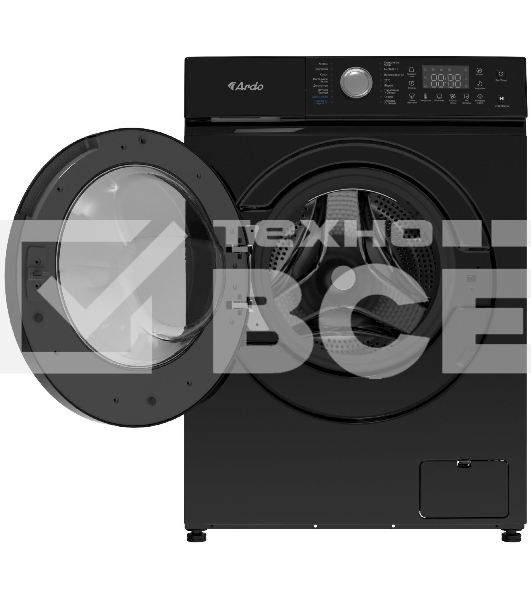 Стиральная машина Ardo WTH91460B2 черный, загрузка фронтальная 9 кг, 1400 об/мин., класс: A+++