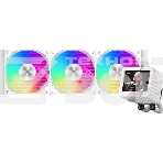 Система охлаждения PCCooler GT360 ARGb Display WH (310W, 360мм, LED temp., белый, ARGb/Fans: 3x120мм, 99CFM, 41.5dBA, 3000RPM/Pump 15dBA, 2600RPM, Rad thickness 27мм/S: 1851, 1700, 1200, 115X, AM5, AM4), фото 1