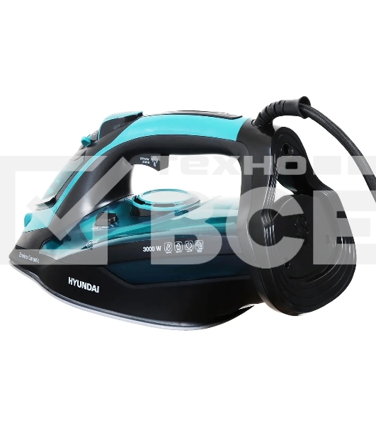 Утюг Hyundai H-SI01221 3000 Вт черный/зеленый