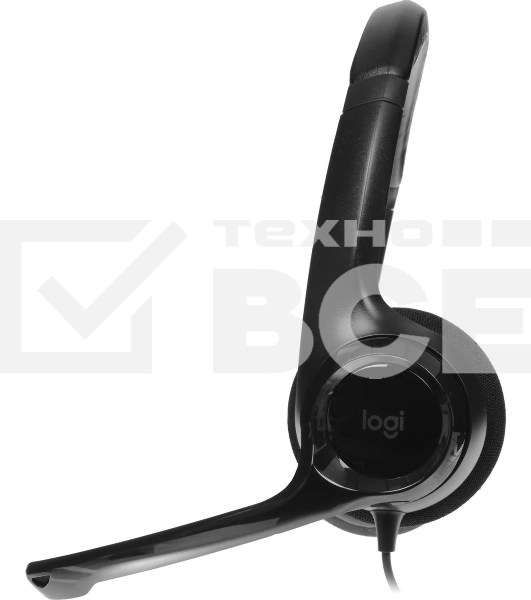 Гарнитура проводная Logitech Headset H390 USB черный