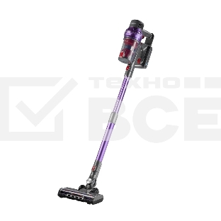 Пылесос вертикальный Zelmer STICK ZSVC925T Wiktor фиолетовый/черный, питание от аккумулятора, 380 Вт, уборка сухая, пылесборник 0.8 л
