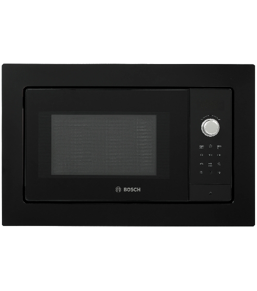 Встраиваемая микроволновая печь Bosch BEL653MB3 черный, 25 л, 800 Вт, переключатели - сенсор, поворотный механизм