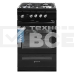 Плита газовая De Luxe 506040.24Г ЧР-001 черный, конфорок 4 шт, духовка 54 л, 50 см x 85 см x 60 см, фото 1