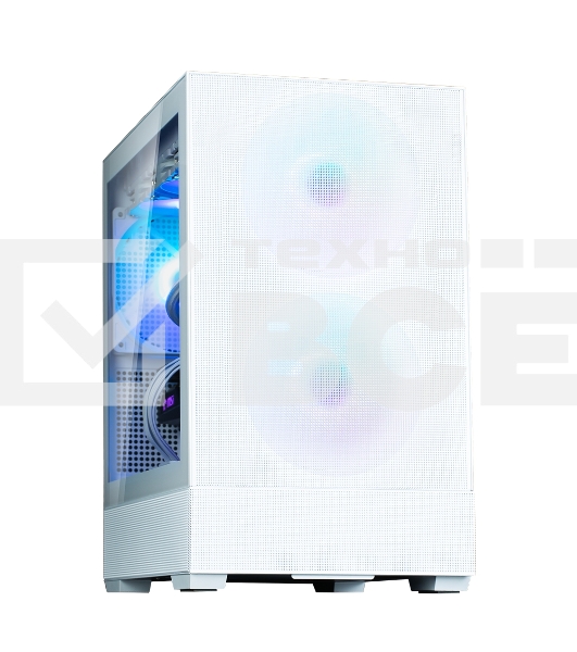 Компьютерный корпус ZALMAN P30 AIR, MATX, WHITE, WINDOW, 2xCombo (3.5'' or 2.5''), 3x2.5