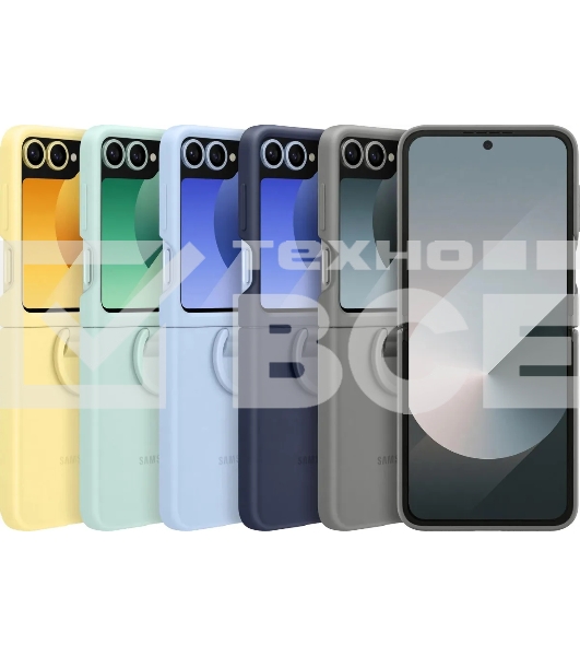 Чехол (клип-кейс) Samsung для Samsung Galaxy Z Flip6 Silicone Case Silicone Case Flip 6 (F741) серый (EF-PF741TJEGRU)