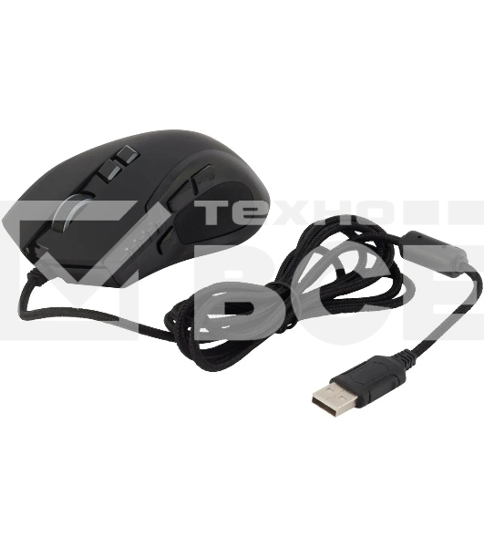 Мышь проводная Acer OMW150 черный, 4800 dpi, USB, кнопки - 8