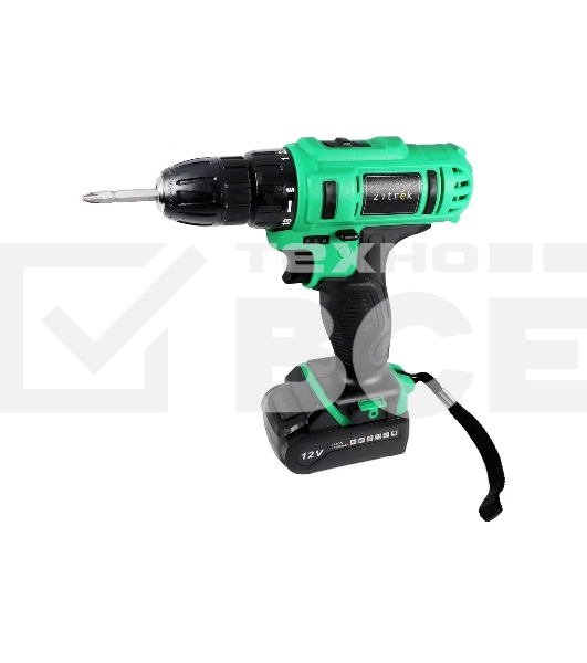 Дрель-шуруповерт Zitrek Greenpower 12-Li 063-4074, Аккумуляторная, 12В, 2 АКБ, Кейс