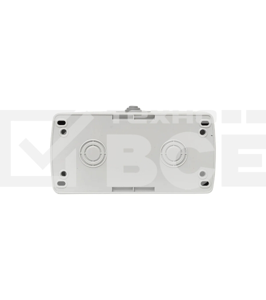 Розетка EKF Мурманск EFR16-129-30-54 2-местная 16А с заземлением с крышкой IP54 серый с защитными шторками