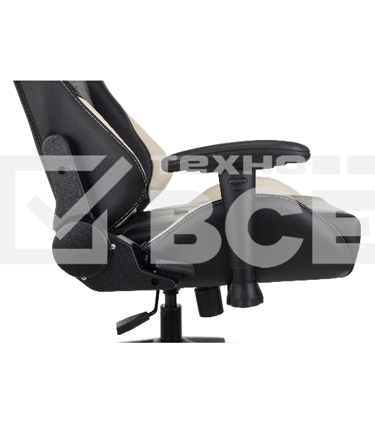 Кресло игровое Бюрократ VIKING 5 AERO WHITE черный/белый искусственная кожа