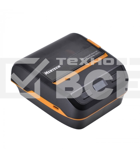 Принтер наклеек Mertech DELTA (4603) переносной, прямая термопечать, 203 dpi, 75 мм/сек, Bluetooth, USB, серый