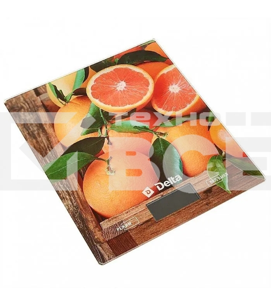 Весы кухонные электронные Delta KCE-70 'Сочные апельсины ' : 5 кг, стекло (12)