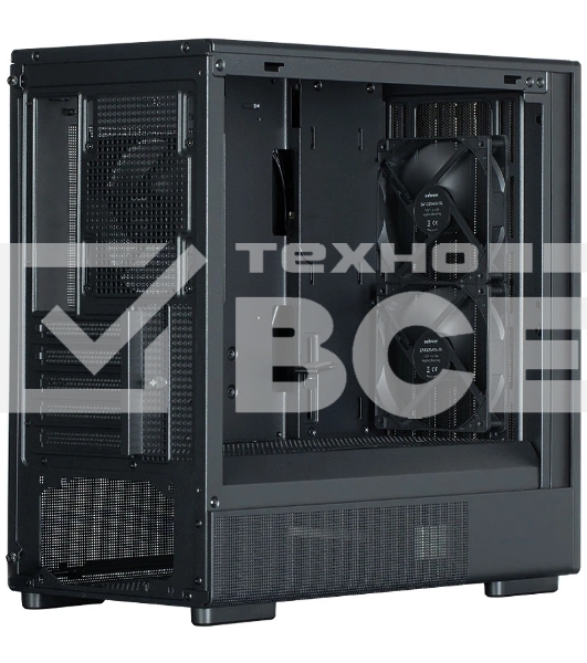 Компьютерный корпус Zalman P10 NAMU, MATX, черный, WINDOW, FRONT COVER WALNUT, 2x3.5