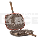 Сковорода-гриль Lara LR02-221 30 см, с крышкой, антипригарное покрытие, фото4