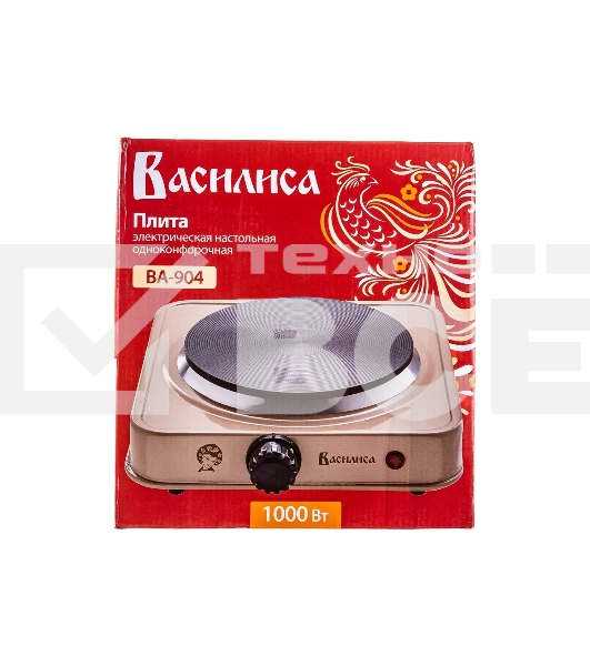 Плита настольная электрическая Василиса ВА-904 бежевый настольная