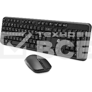 Комплект клавиатура + мышь Оклик S277W клав:черный мышь:черный USB беспроводная Multimedia (2066172)