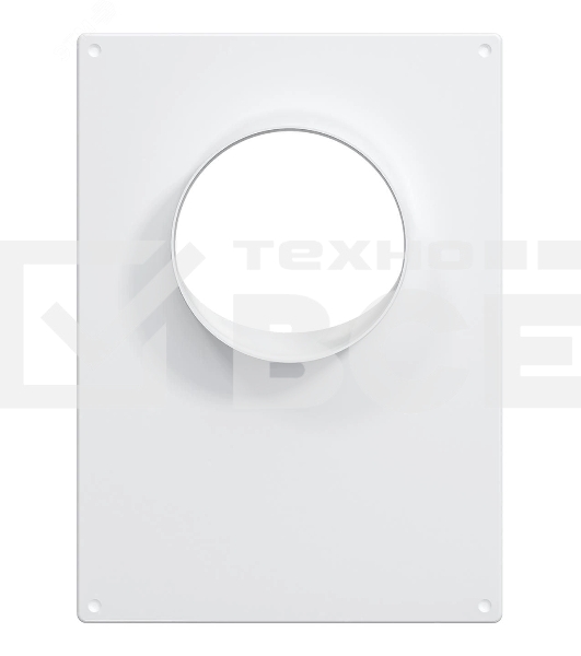 Площадка торцевая пластиковая ERA 180х250 фланец D130 130ПТП