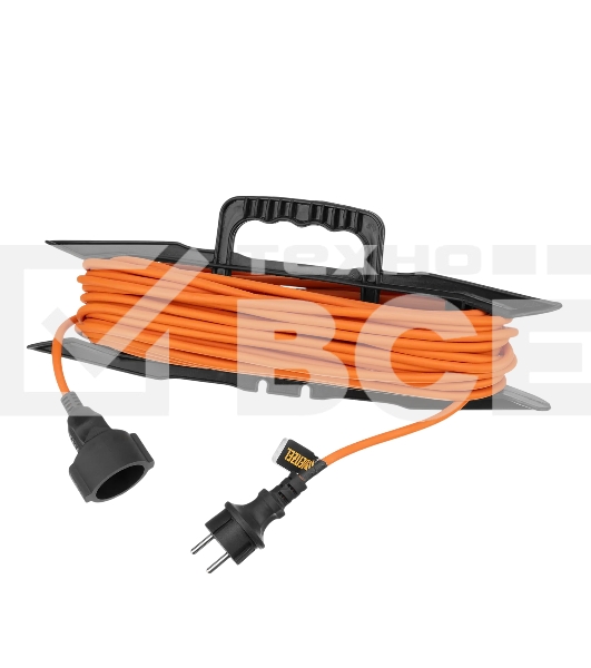 Удлинитель-шнур силовой Garden Series Denzel ПВС, 20 м, 1 розетка 3x1,5 мм