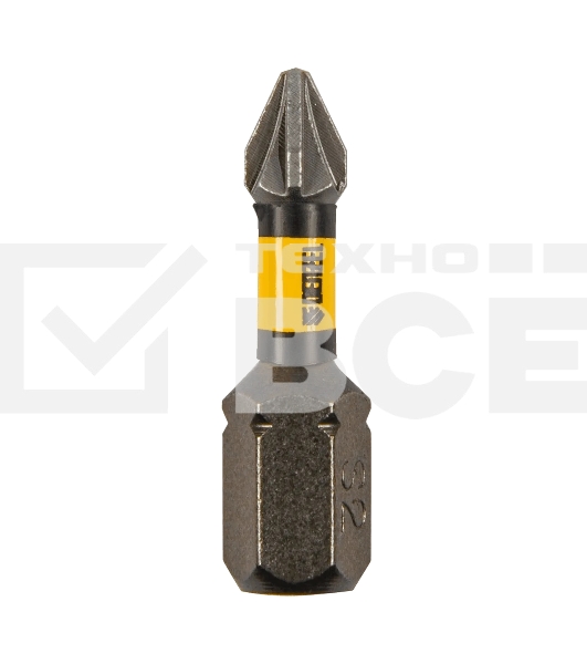 Набор бит торсионных Denzel PZ1x25 мм, лазерная обработка шлица, сталь S2, 10 шт.