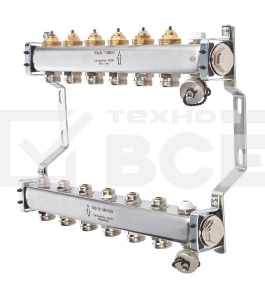 Коллектор Royal Thermo, нерж. в сборе универсальный 1