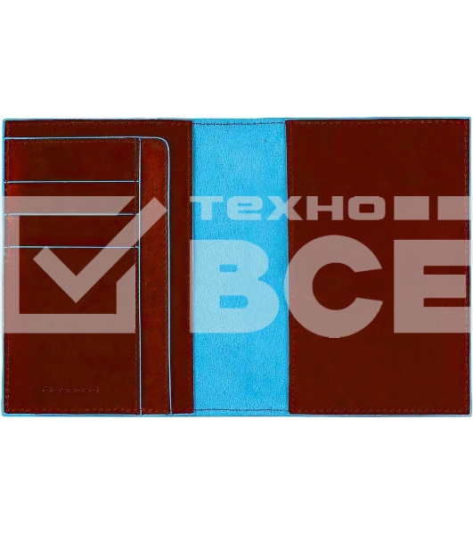 Обложка для паспорта Piquadro Blue Square PP1660B2/CU4 табачный натур.кожа