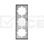 Рамка 3-мест. горизонт. ZIMA серый матовый LEZARD 704-7400-148, фото4