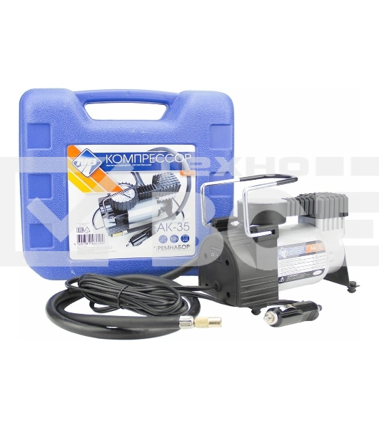 Автомобильный компрессор NOVA BRIGHT АК-35 пластик. кейс с инструментом 47639