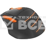 Мышь беспроводная A4Tech Fstyler FG30S серый/оранжевый, 2000 dpi, радиоканал, USB, кнопки - 6, фото4