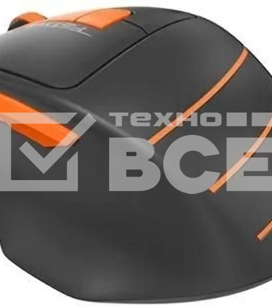 Мышь беспроводная A4Tech Fstyler FG30S серый/оранжевый, 2000 dpi, радиоканал, USB, кнопки - 6