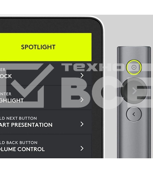 Презентер Logitech Spotlight R-R0011 серый, Bluetooth, кнопки - 3