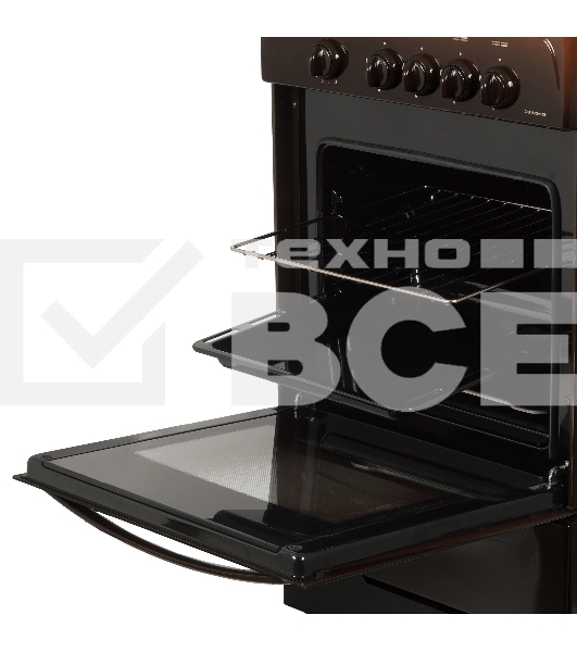 Плита газовая Gefest CG 50М02 К83 коричневый, конфорок 4 шт, духовка 42 л, 50 см x 85 см x 53 см