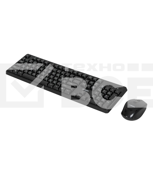 Комплект клавиатура+мышь Fusion GKIT-752 беспроводной, USB, 1000 DPI, чёрный